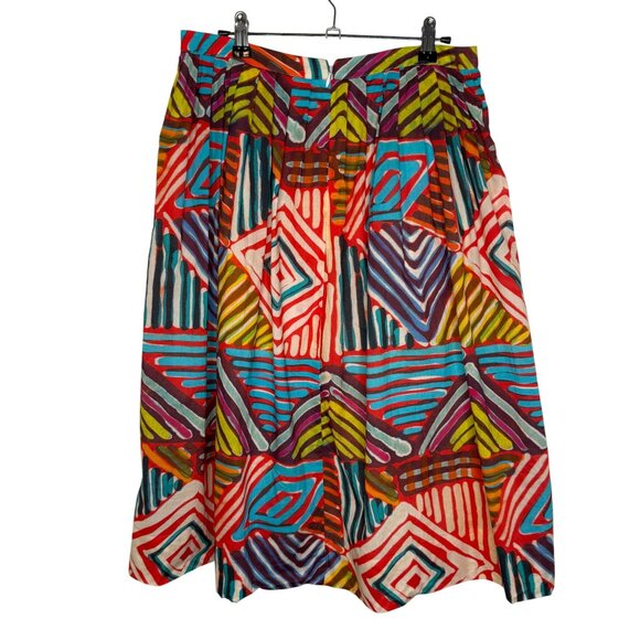 J. Crew Circle Skirt in Geo Brushstroke Print #C4746, 10 - Picture 3 of 10